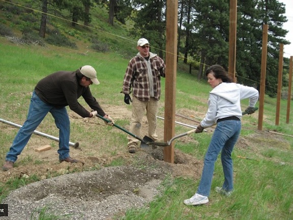 Jim Keith Lynn construction Keith Jim Lynn fence post
