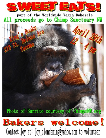 Tacoma vegan bake sale flyer