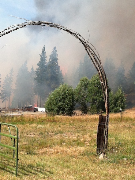 fire on Tom's property