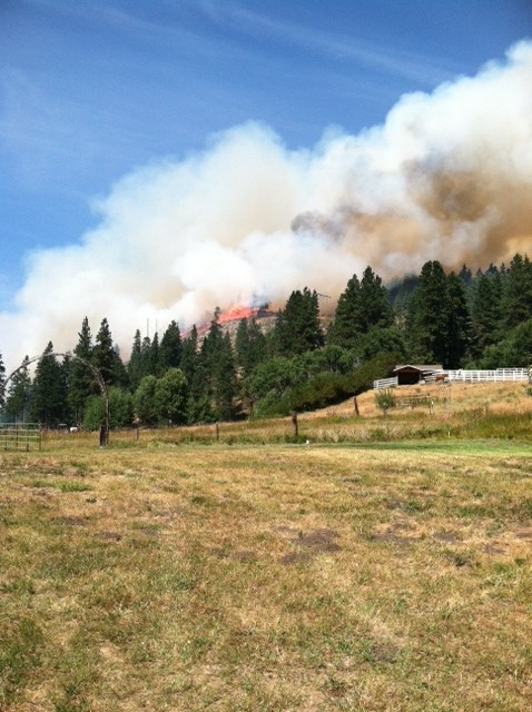 fire on ridge