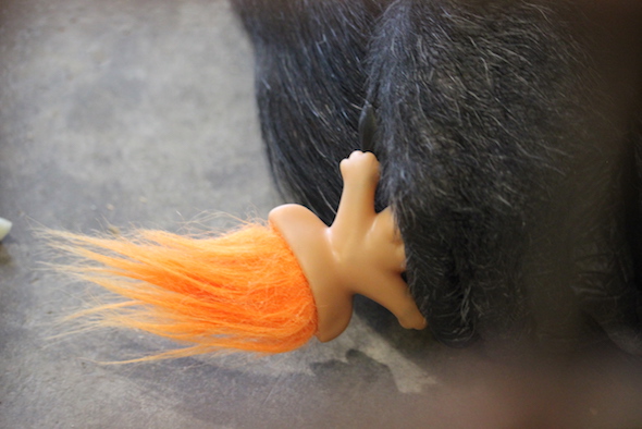 foxie holding troll