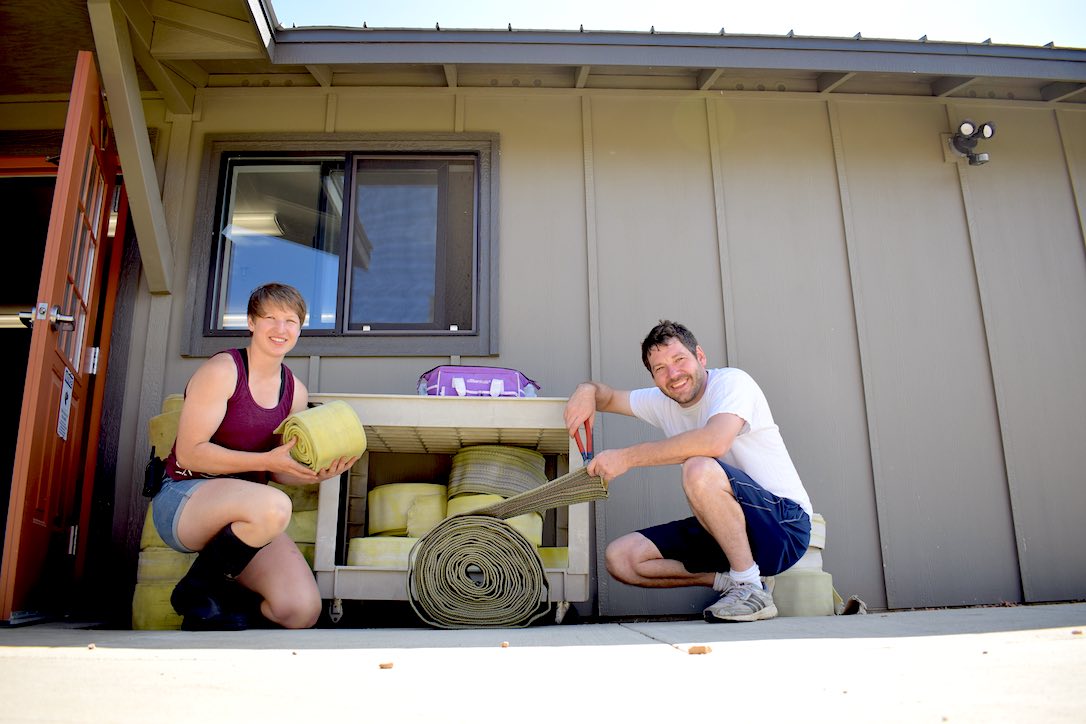 Level III Volunteer Miranda (left) and Level II Volunteer Jon S. (right)
